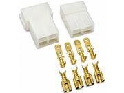 Conector Kit 4 Vias Macho/Fêmea 6,3mm Com Terminais - 11394