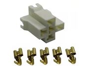 Conector Kit para Rele 5 Vias Fêmea Com Terminal 6,3mm - Porta Reles Sem Fios