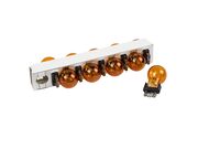 Lâmpada 3157 2 Polos 27/8W - 12V S25 Base Plástico Âmbar - 6122