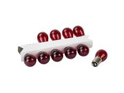 Lâmpada 7225 2 Polos 21/5W - 12V Com Angulo "V" BAW15D Vermelha - 6290