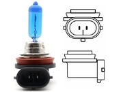 Lâmpada H8 35W 12V Super Branca 8500K - Unidade