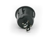 Botão / Tecla Tic-Tac Preto 2 Posições - Redondo 10A - 7518