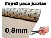 Papel Velumoide Para Junta Bege 0,8mm Tamanho 1 X 1m - Rolo 1 Metro