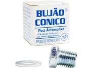 Bujão do Cárter do Motor Cônico M12 - Recuperador Rosca