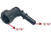 Conector em L 5/16" X 5/16" 90° Liso Sem Anel