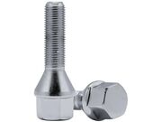 Parafuso de Roda Conico e Cromado Fiat Longo M12 X 1,25 X 38 mm / Chave 19 Jogo c/ 16 pçs