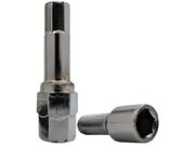 Parafuso de Roda Fiat, Peugeot Allen Antifurto Cromado  M12 X 1,25 X 27,00 mm+Chave 17/19  c/ 16 pcs