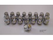 Porca de Roda GLX Cromada M12 X 1,5 X 32mm / Chave 19 Jogo c/  16 pçs